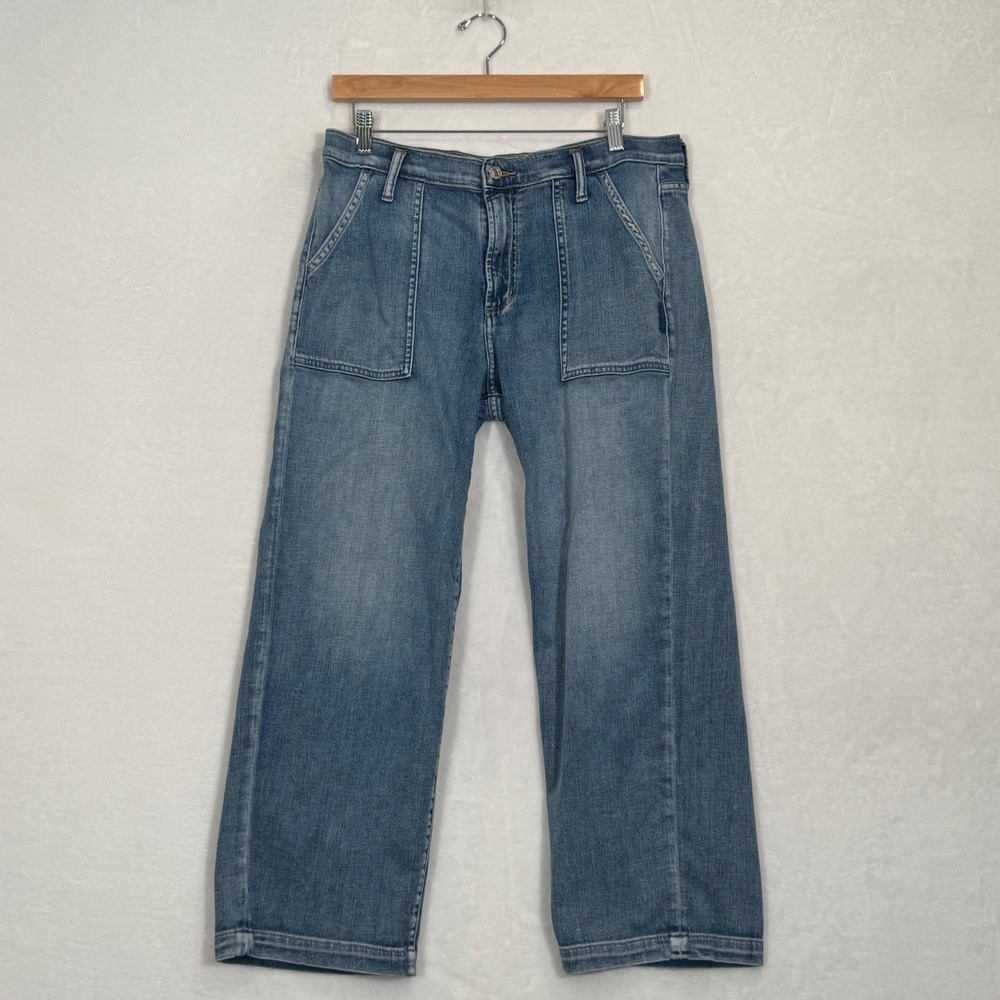 Silver Jeans Co Blue Utility Straight Leg Jeans 30x26